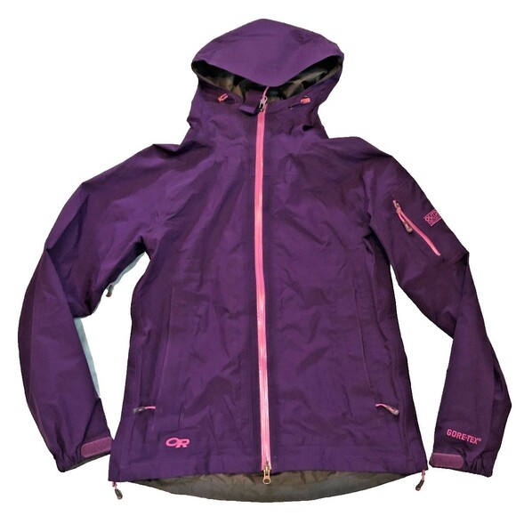 Outdoor Research Rain Jacket Women's Small Purple GORE-TEX Aspire Waterproof Sm - Picture 1 of 8
